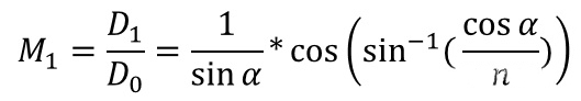 根据三角关系,可以直到光束扩展倍率 根据三角关系,可以直到光束扩展倍率