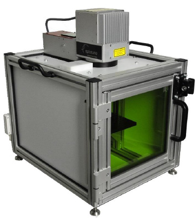 激光打标系统使用的电动聚焦可调镜头 EL-10-42-OF,以及用于快速 Z 轴聚焦的模拟控制器EL-E-OF-A